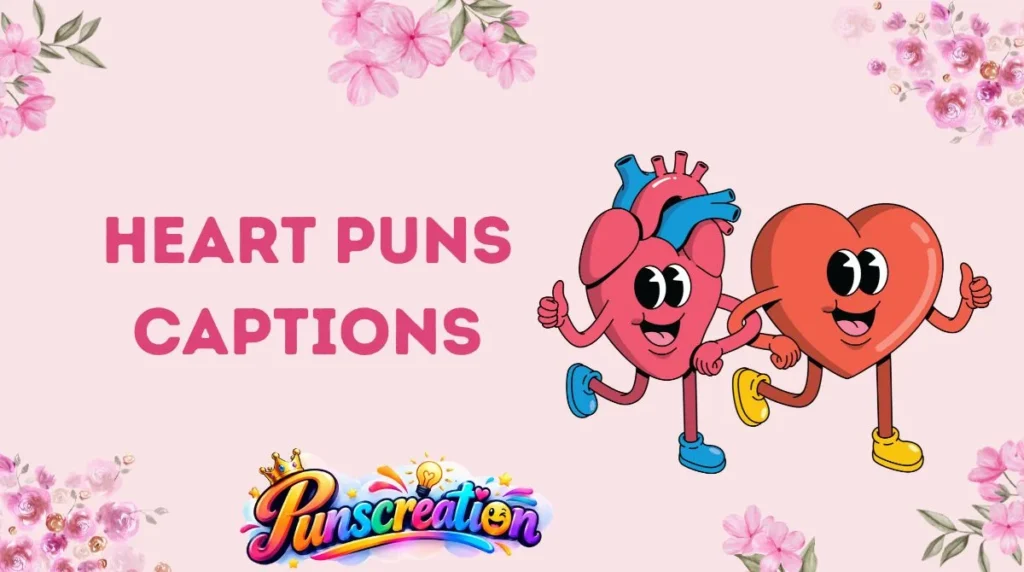 Heart Puns Captions