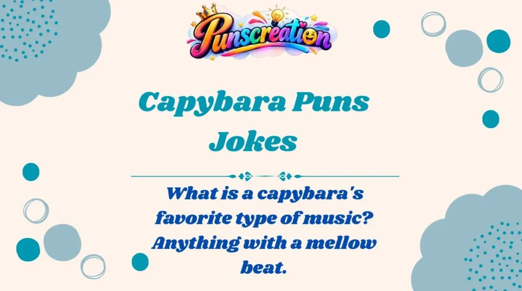 Capybara Puns Jokes